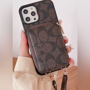 Brand new iPhone 14 Pro Max Phone Case with Card Holder & Cross Body Strap